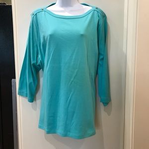 Westbound Woman Blue Top NWT